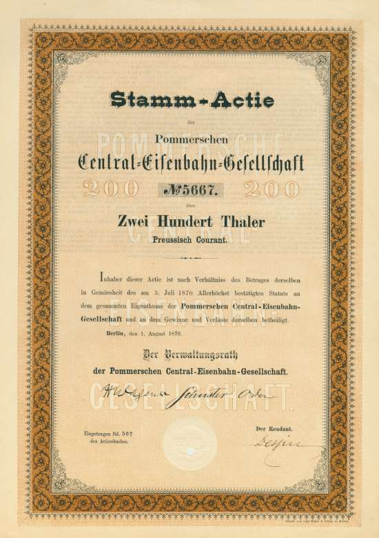 Pommersche Central-Eisenbahn-Gesellschaft