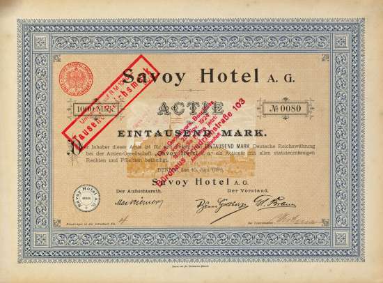 Savoy Hotel A. G.