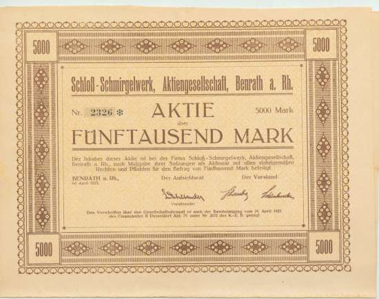 Schloß-Schmirgelwerk AG