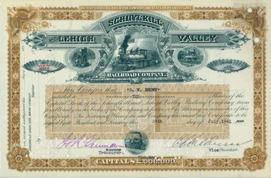 Schuylkill and Lehigh Valley Railroad Company