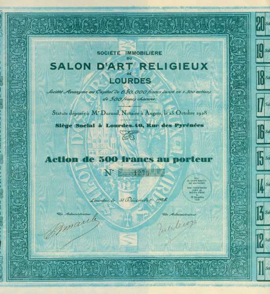 Société Immobilière du Salon d'Art Religieux de Lourdes