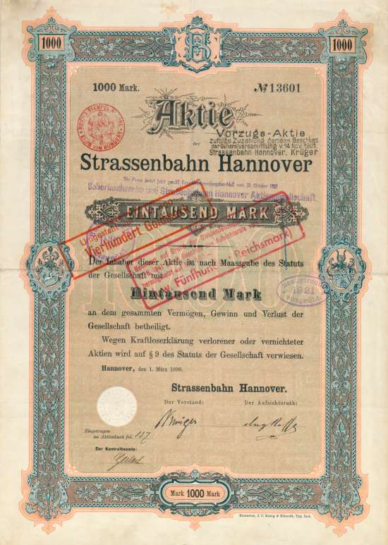 Strassenbahn Hannover (Ueberlandwerke und Straßenbahnen Hannover AG)