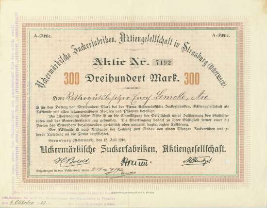 Uckermärkische Zuckerfabriken AG