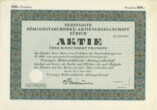 Vereinigte Böhlerstahlwerke-AG