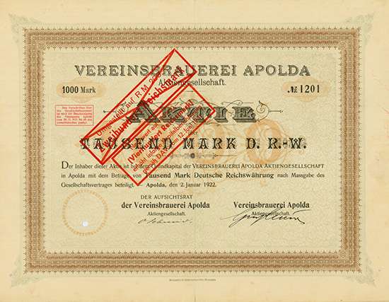 Vereinsbrauerei Apolda AG