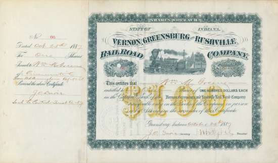 Vernon, Greensburg and Rushville Railroad Company