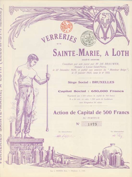 Verreries Sainte-Marie, a Loth