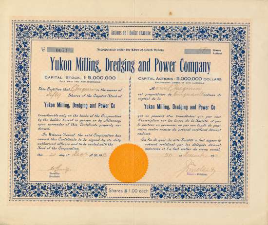 Yukon Milling, Dredging and Power Company