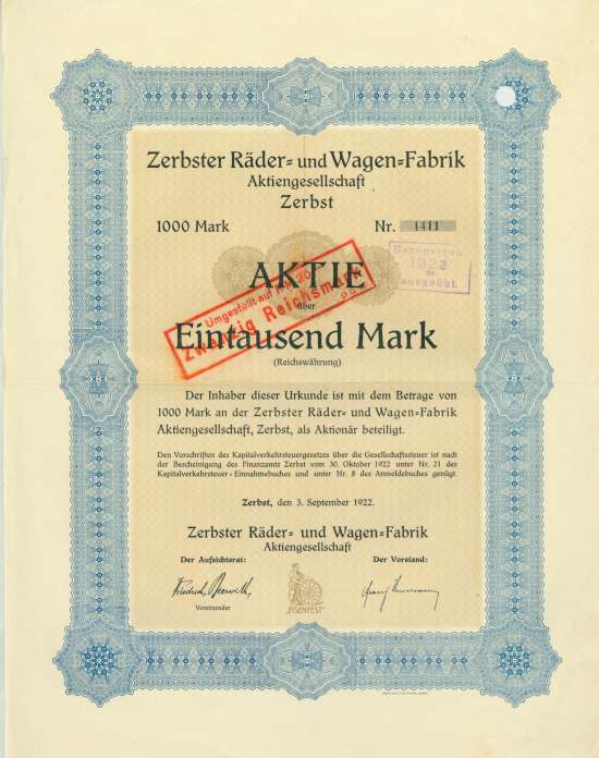 Zerbster Räder- und Wagen-Fabrik AG