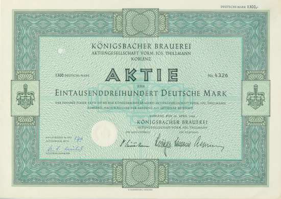 Königsbacher Brauerei AG vorm. Jos. Thillmann