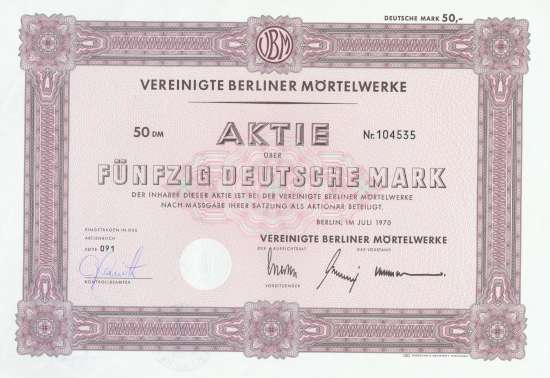 Vereinigte Berliner Mörtelwerke