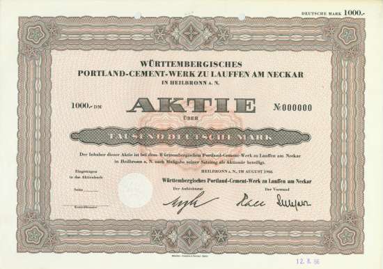 Württembergisches Portland-Cement-Werk zu Lauffen am Neckar