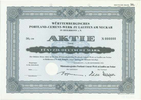 Württembergisches Portland-Cement-Werk zu Lauffen am Neckar