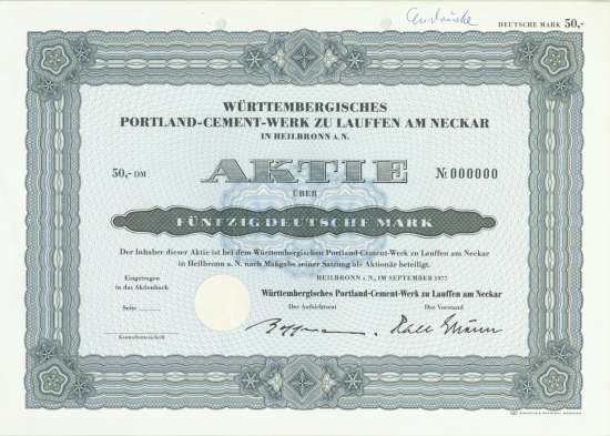 Württembergisches Portland-Cement-Werk zu Lauffen am Neckar