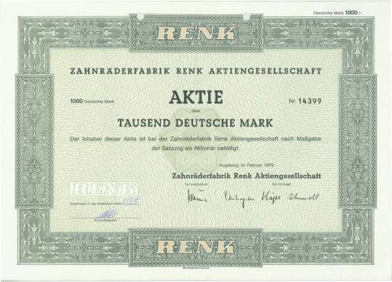 Zahnräderfabrik Renk AG