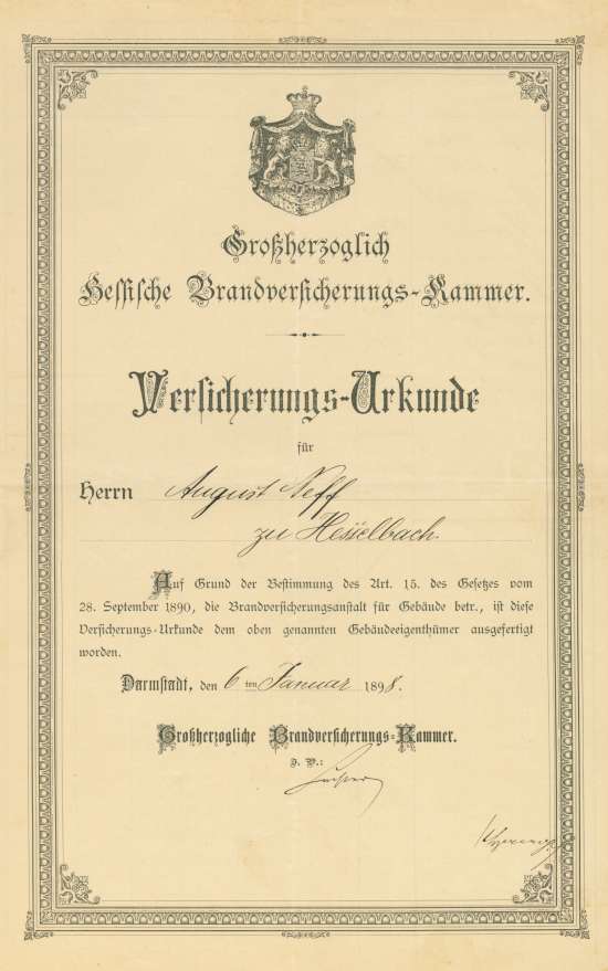 Großherzoglich Hessische Brandversicherungs-Kammer