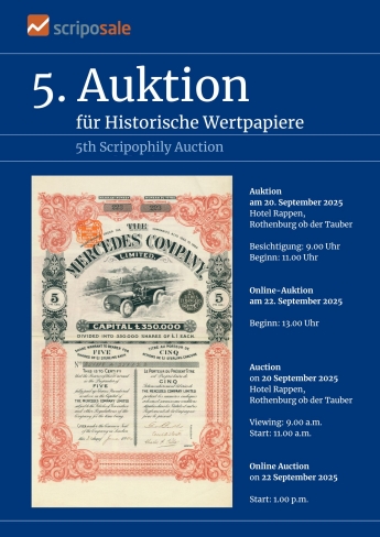 Cover Auction catalog 5th Auction